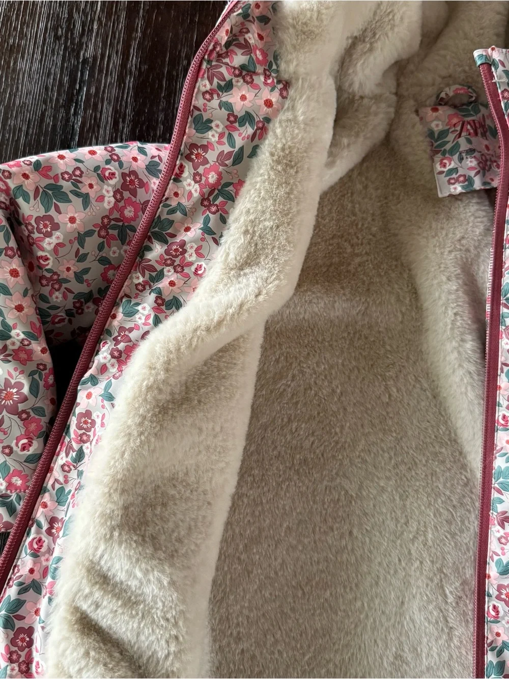 Zara Floral Hooded Raincoat